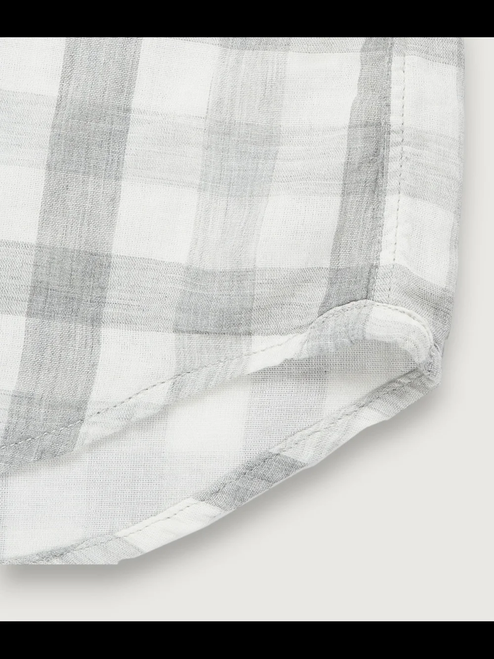 Grayers White and Light Gray Plaid Button-Down Shirt